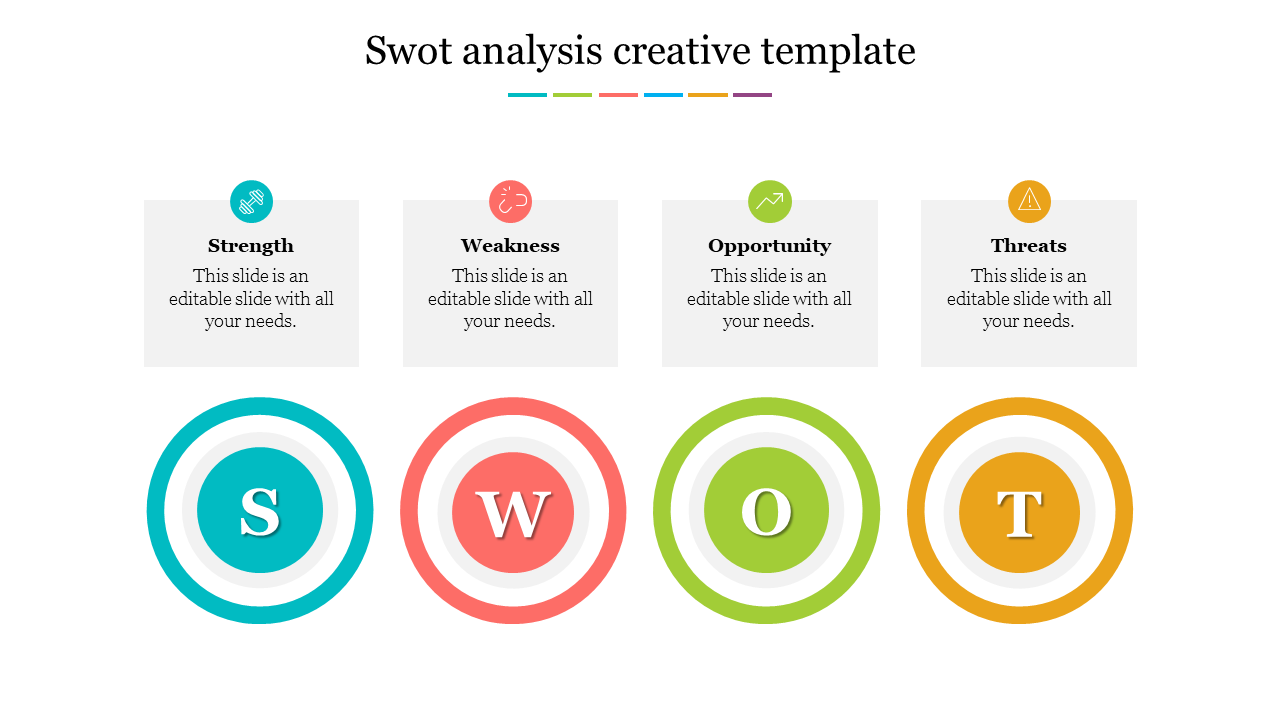 Elegant SWOT Analysis Creative Template Presentation